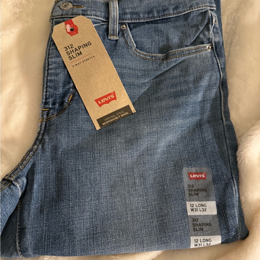 Levi's shaping slim Classic Blue Denim Jeans